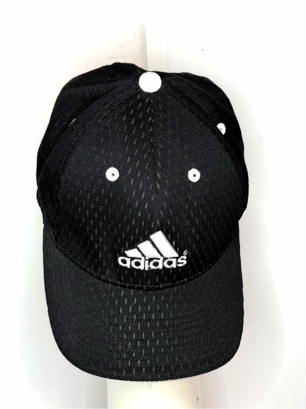 adidas Black Baseball Cap with White Logo